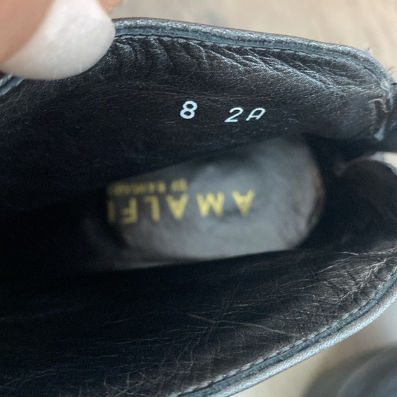 Amalfi by Rangoni | Elegant Dark Pewter Peep-Toe Heels - Zip up - 8 - Italy - Picture 2 of 8